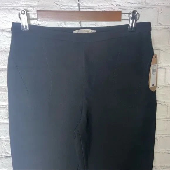 NWT Ports 1961 High Rise Cropped Wool Black Trousers Size 6 - Picture 9 of 9